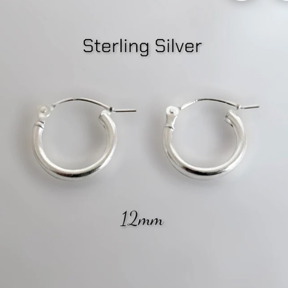 Sterling Silver Hoop Earrings